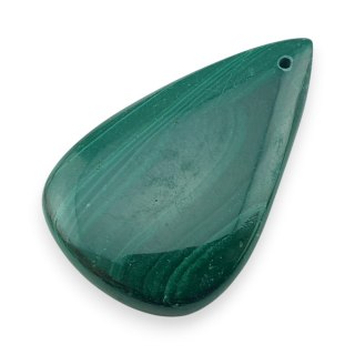 Malachit kaboszon z dziurką 37x23 mm nr 90