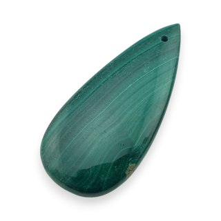 Malachit kaboszon z dziurką 39x18 mm nr 73