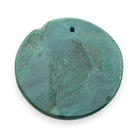 Malachit kaboszon z dziurką fi 27 mm nr 80