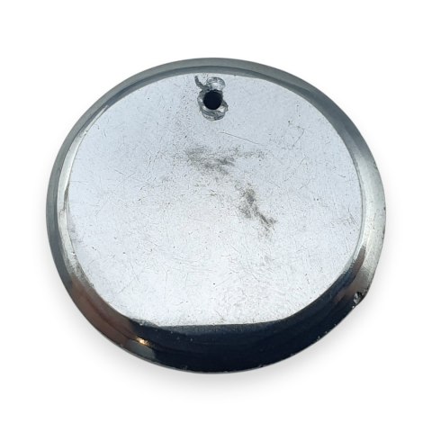 Szungit szlachetny kaboszon z dziurką fi 21 mm nr 20