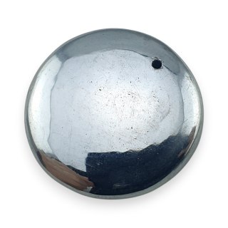 Szungit szlachetny kaboszon z dziurką fi 22 mm nr 23