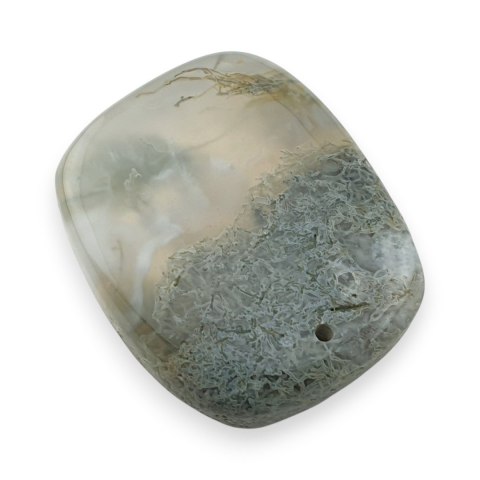 Agat mszysty antique kaboszon z dziurką 31x25 mm nr 13