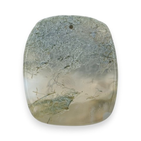 Agat mszysty antique kaboszon z dziurką 31x25 mm nr 13