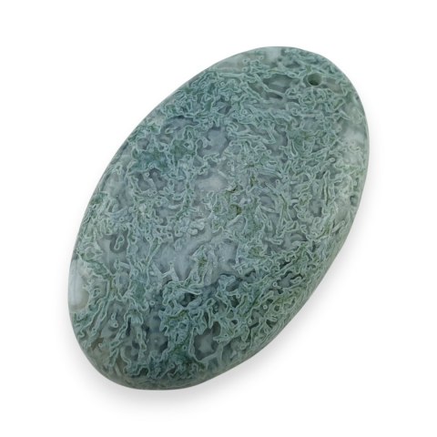 Agat mszysty antique kaboszon z dziurką 35x21 mm nr 11