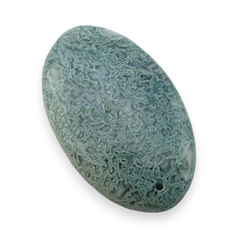 Agat mszysty antique kaboszon z dziurką 35x21 mm nr 11