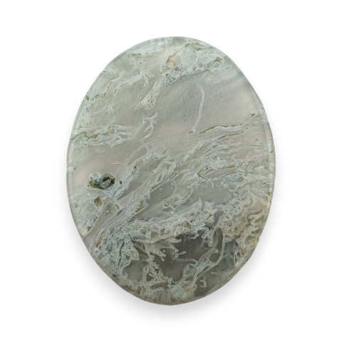 Agat mszysty antique kaboszon z dziurką 35x27 mm nr 7