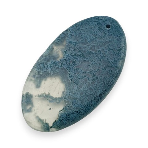 Agat mszysty antique kaboszon z dziurką 40x22 mm nr 15