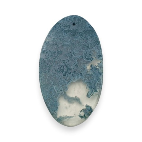 Agat mszysty antique kaboszon z dziurką 40x22 mm nr 15