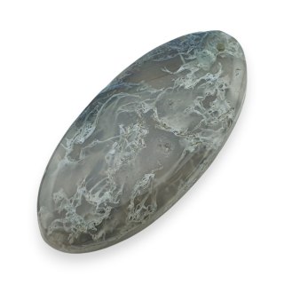 Agat mszysty antique kaboszon z dziurką 44x21 mm nr 2