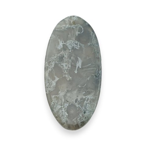 Agat mszysty antique kaboszon z dziurką 44x21 mm nr 2