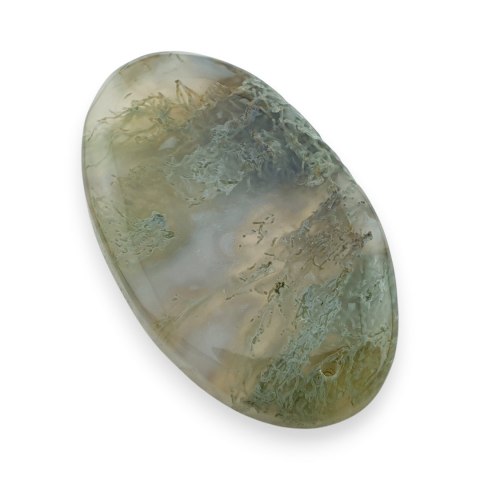Agat mszysty antique kaboszon z dziurką 44x27 mm nr 6
