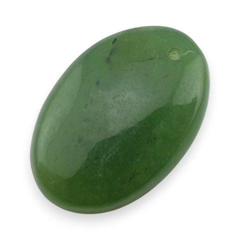 Jadeit nefryt kaboszon z dziurką 23x16 mm nr 39