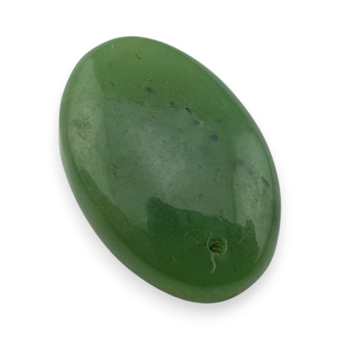 Jadeit nefryt kaboszon z dziurką 23x16 mm nr 39