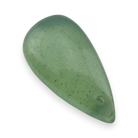 Jadeit nefryt kaboszon z dziurką 24x13 mm nr 47