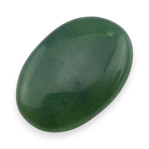 Jadeit nefryt kaboszon z dziurką 26x18 mm nr 33