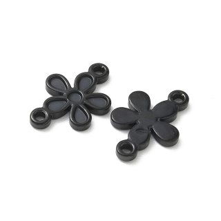 Łącznik kwiatek stal szlachetna 20x13,5 mm 1 szt kolor czarny powłoka IP