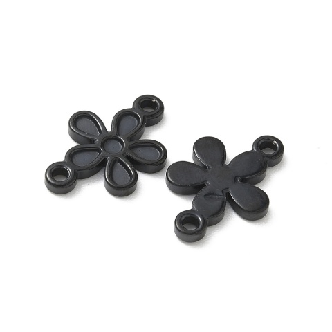 Łącznik kwiatek stal szlachetna 20x13,5 mm 1 szt kolor czarny powłoka IP