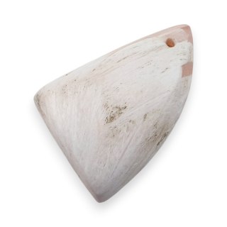 Skolecyt różowy kaboszon z dziurką 24x18 mm nr 34