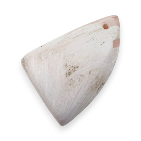 Skolecyt różowy kaboszon z dziurką 24x18 mm nr 34