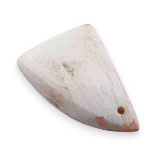 Skolecyt różowy kaboszon z dziurką 24x18 mm nr 34