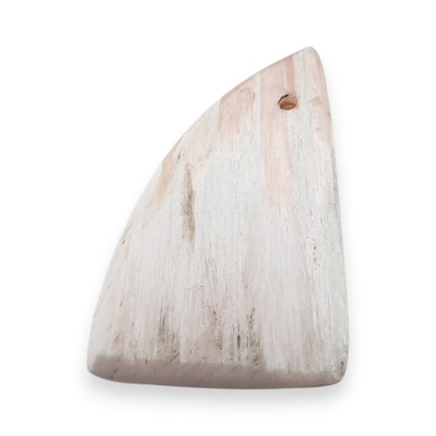 Skolecyt różowy kaboszon z dziurką 24x18 mm nr 34
