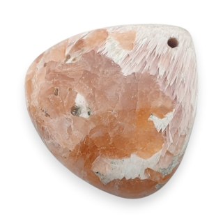 Skolecyt różowy kaboszon z dziurką 24x23 mm nr 25