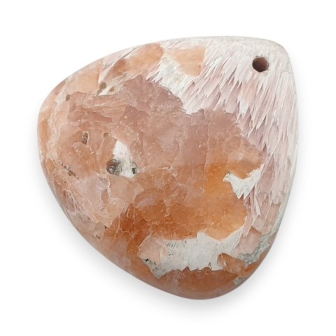 Skolecyt różowy kaboszon z dziurką 24x23 mm nr 25