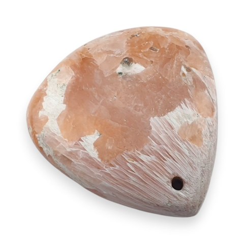 Skolecyt różowy kaboszon z dziurką 24x23 mm nr 25