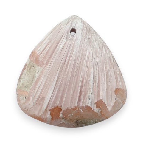 Skolecyt różowy kaboszon z dziurką 24x23 mm nr 25