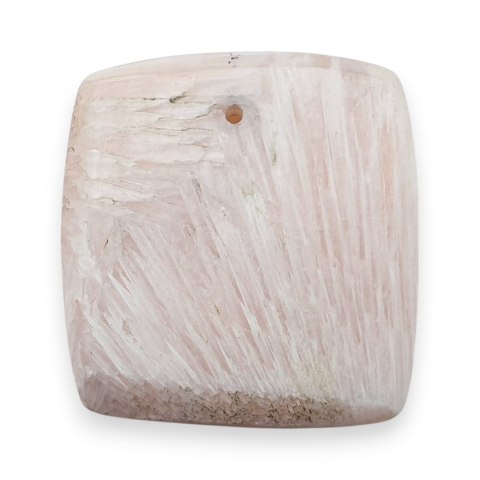 Skolecyt różowy kaboszon z dziurką 24x3 mm nr 10