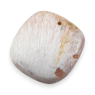 Skolecyt różowy kaboszon z dziurką 25x24 mm nr 7