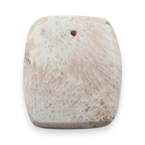 Skolecyt różowy kaboszon z dziurką 26x22 mm nr 5