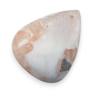 Skolecyt różowy kaboszon z dziurką 27x21 mm nr 22