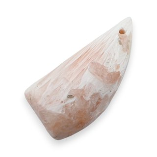 Skolecyt różowy kaboszon z dziurką 31x15 mm nr 30