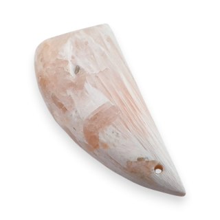 Skolecyt różowy kaboszon z dziurką 31x15 mm nr 30