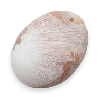 Skolecyt różowy kaboszon z dziurką 31x23 mm nr 12