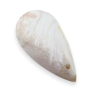 Skolecyt różowy kaboszon z dziurką 33x17 mm nr 16