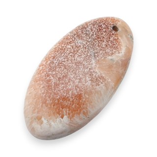 Skolecyt różowy kaboszon z dziurką 35x18 mm nr 9