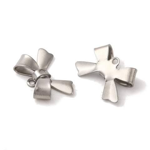 Zawieszka kokarda stal szlachetna 10x15 mm 1 szt