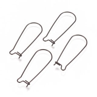 Bigle zamknięte stal szlachetna 33x13 mm 2 szt kolor czarny powłoka IP
