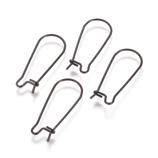 Bigle zamknięte stal szlachetna 25x10 mm 2 szt kolor czarny powłoka IP