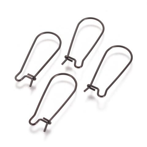 Bigle zamknięte stal szlachetna 25x10 mm 2 szt kolor czarny powłoka IP