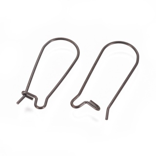 Bigle zamknięte stal szlachetna 25x10 mm 2 szt kolor czarny powłoka IP