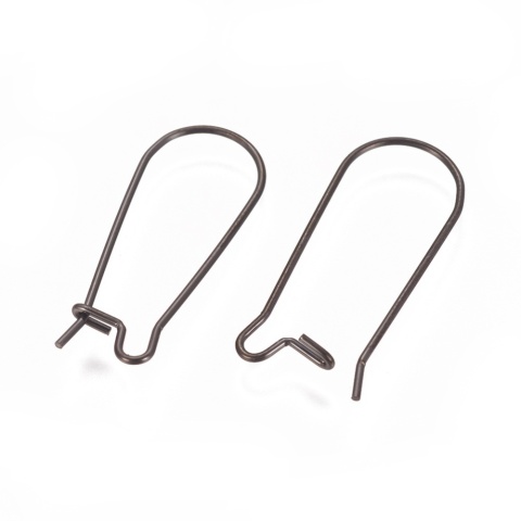Bigle zamknięte stal szlachetna 25x10 mm 2 szt kolor czarny powłoka IP