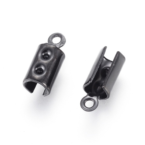 Końcówki zaciskowe stal szlachetna 3 mm 4 szt kolor czarny powłoka IP