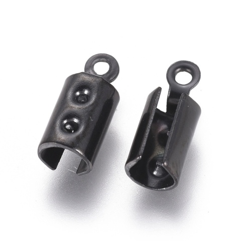Końcówki zaciskowe stal szlachetna 3 mm 4 szt kolor czarny powłoka IP