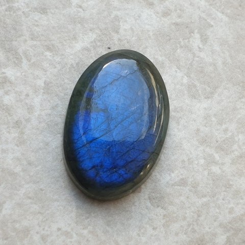 Labradoryt kaboszon 27x18 mm nr C196