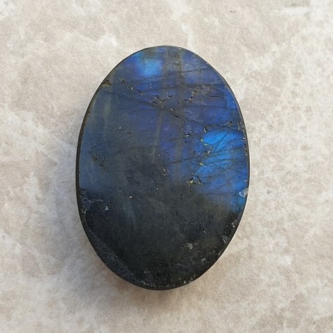 Labradoryt kaboszon 29x21 mm nr B988