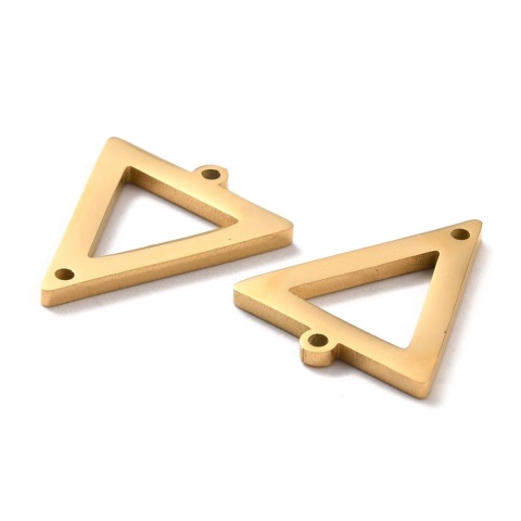 Łącznik trójkąt stal szlachetna 18x15 mm 1 szt kolor złoty powłoka IP