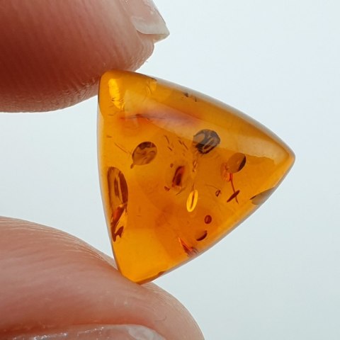 Bursztyn bałtycki kaboszon 11x11 mm nr A577